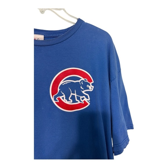 Majestic Chicago CUBS Castro #13 Mens XL Blue Short Sleeve Crew Neck T-Shirt - Picture 2 of 10